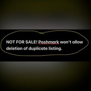 NOT FOR SALE SOLD OUT